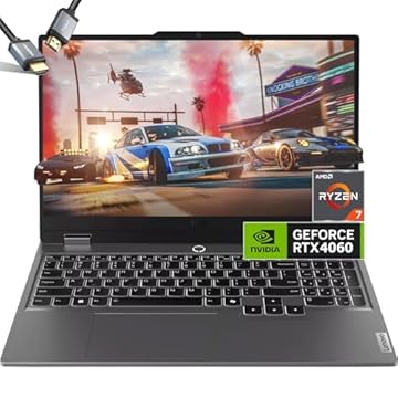 Lenovo Loq Gaming Laptop 2024 - Rtx 4060 - Amd Ryzen 7 7435Hs - Tela Ips Fhd De 15,6 Polegadas 144 Hz - Teclado Retroiluminado - Windows 11 - Computador Gamer Laptop - Cabo Hdmi (32 Gb Ram | 1 Tb Pc