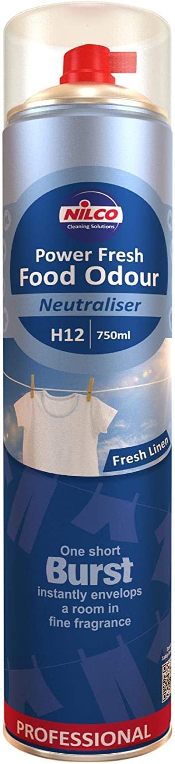 Nilco Super Power Fresh SVTN750FL H12 Food Odour Neutraliser Fresh Linen 750ml
