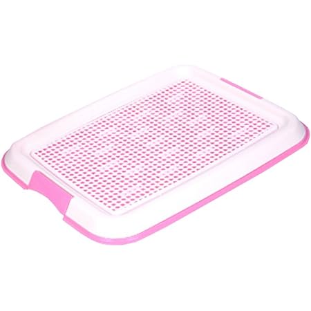 Amazon ペット用品 犬 トイレ 衛生用品 トイレトレー しつけ用ステップ しつけるトレーメッシュ トイレシーツを固定できる トレーニングに最適 抗菌 ピンク Blancho Bedding トイレトレー 通販