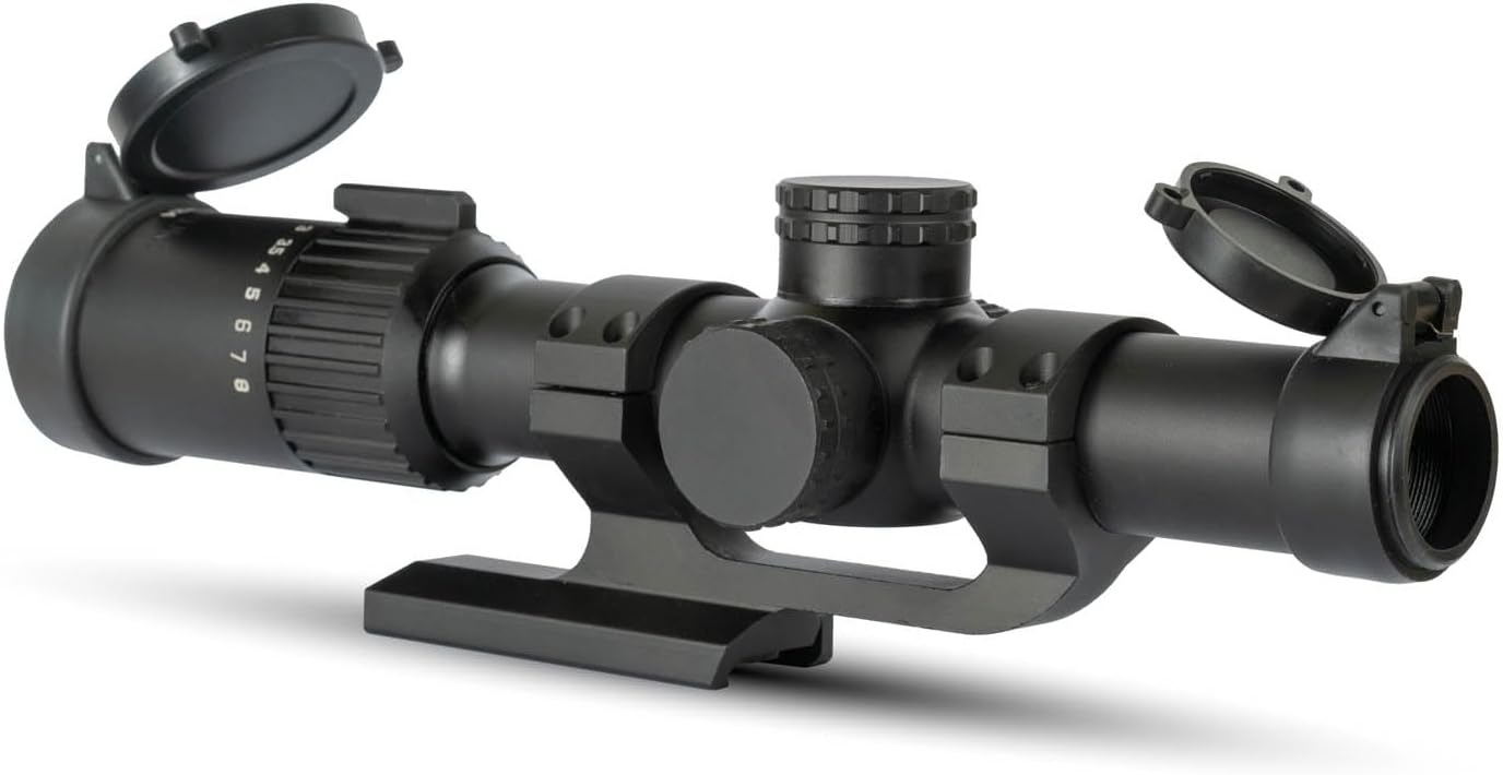 Monstrum Banshee ED 1-10x24 LPVO Rifle Scope with Offset Scope Mount