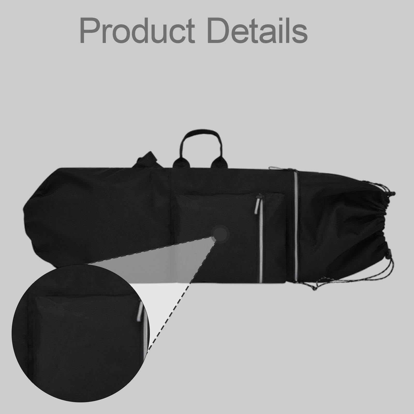 Skateboard Sac de Transport Oxford Imperméable Sac de Rangement Longboard Pochette Protection avec Bretelles Ajustables pour Loisirs Adultes en