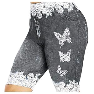 WWricotta Short D’éTé pour Femme – Grande Taille Jean Trouer Femme Jean Oversize Jean Couleur Unie Vintage Jean Mode Pas Cher Short en Jean Tendance