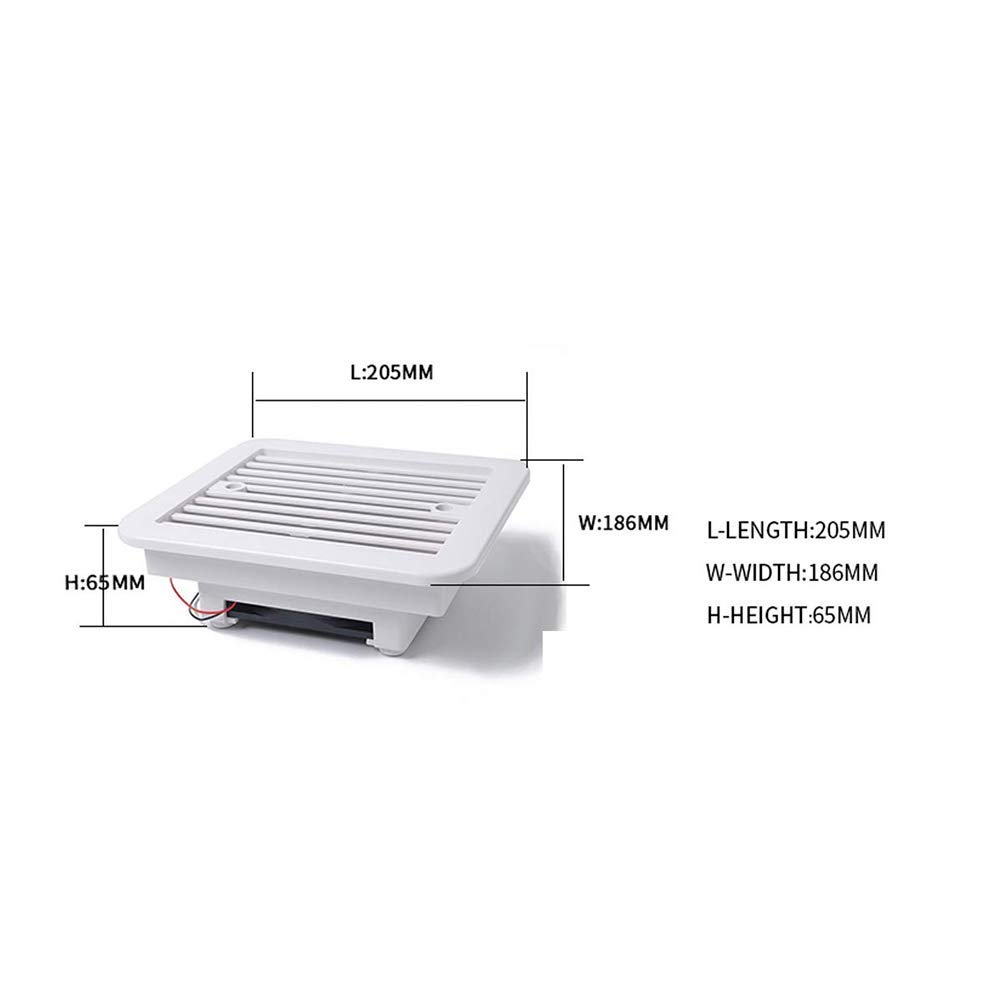 Riloer Ventilazione di ventilazione della ventola di scarico di raffreddamento 12V per camper RV Caravan White
