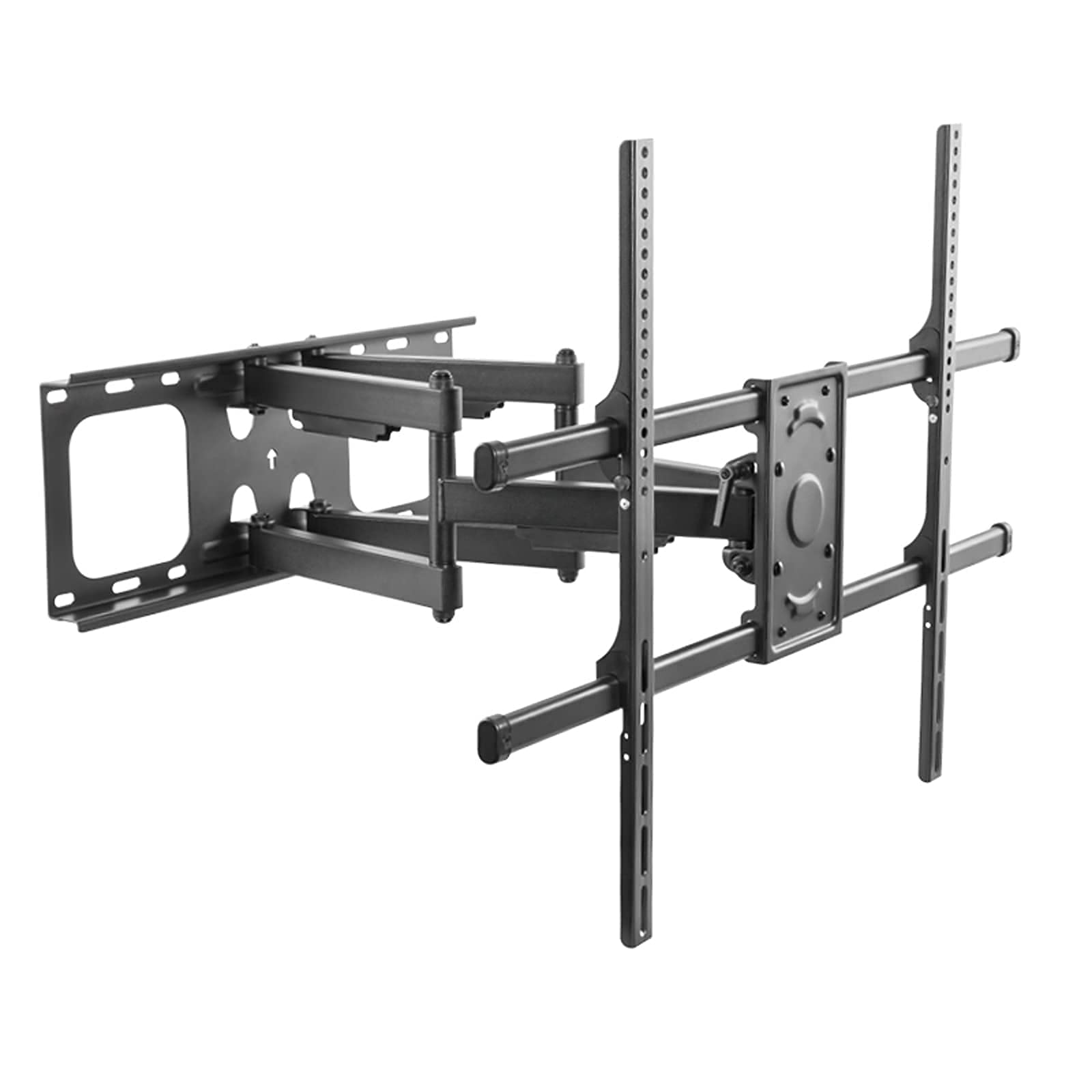 Meuble TV Support TV Mural Robuste Extension pivotante à Mouvement Complet Support TV inclinable 50"-75" Support Mural TV Universel, Prend en Charge jusqu'à 154 LB Support de Montage TV