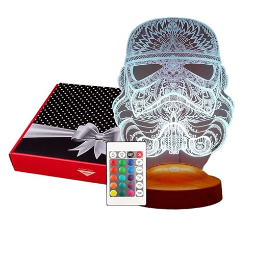 Geschenkelampe Lampe cadeau Star Wars cadeaux personnalisés avec gravure lampe LED 3D texte personnalisé veilleuse couleur changeante lampe de décoration...