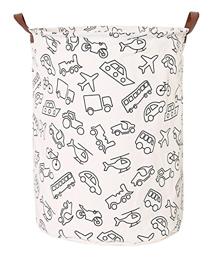 LANGYASHAN Storage Bin，Canvas Fabric Collapsible Organizer Basket for Laundry Hamper,Toy Bins,Gift Baskets, Bedroom