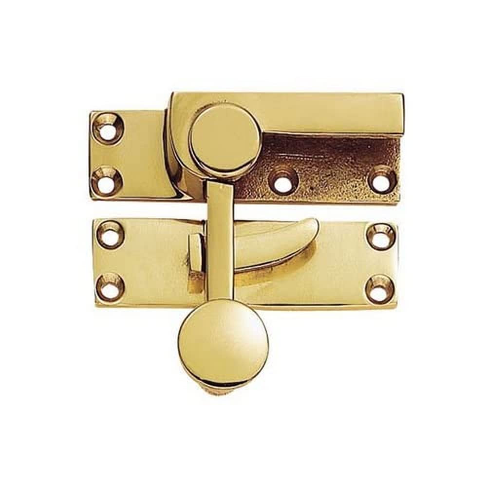 Carlisle Brass Polished Brass Quadrant Arm Sash Fastener (Aa39) from B&Q