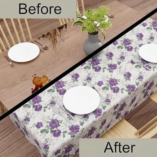 Image of Wings Star Dining Table Cover for 6 Seater, 54 x 78 inch Size, Waterproof and Dustproof Table Sheet,Dining Table Cover 6 Seater Waterproof (Multi, 54 x 78 inch Dining Table Cloth Rectangular
