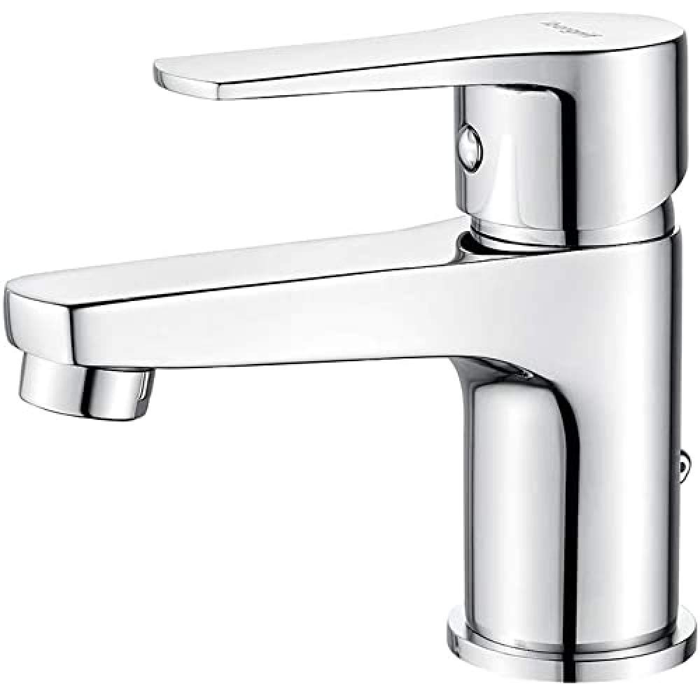Ibergrif Silver M11357 Star, Bathroom Mixer With Water-Saving Function, Basin Tap, Chrome