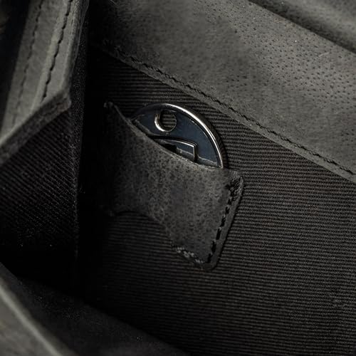 Image of BERLINER BAGS Full Grain Leather Small Wallet Women Palermo, Gift Box, Dark Grey