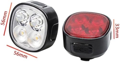 Miniatura 5 de Bike LED Headlight and Taillight Set with 15 Modes, IPX65 Waterproof, 1100mAh Rechargeable Battery, 45 Adjustable for Road, Mountain, and Commuter
