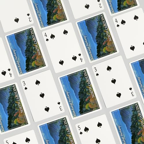 Baraja de cartas Poker Blue Ridge Parkway 52 naipes miniatura 4