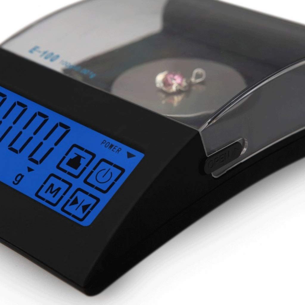 Balanza Digital para joyería y Oro, Alta precisión, exacta, para Laboratorio, Uso Industrial, científico, electrónico, Comercial, para conteo y pesaje analítico en Cocina,Black-100g/0.001g