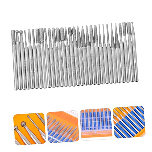 FOMIYES Conjunto De Esmalte De Unhas Lixa De De Diamante Lixa De Elétrica Broca De 30 Pçs Brocas De