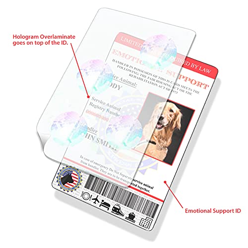 Emotional Support Animal Id Plus Keychain & Esa Lanyard | Registration To Service Animal Registry Included - Qr Code Ready #TOP5