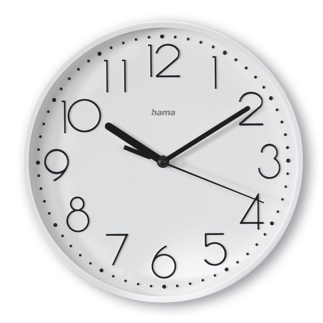 Hama "Salina Wall Clock, Ø 22 cm, No Ticking, white