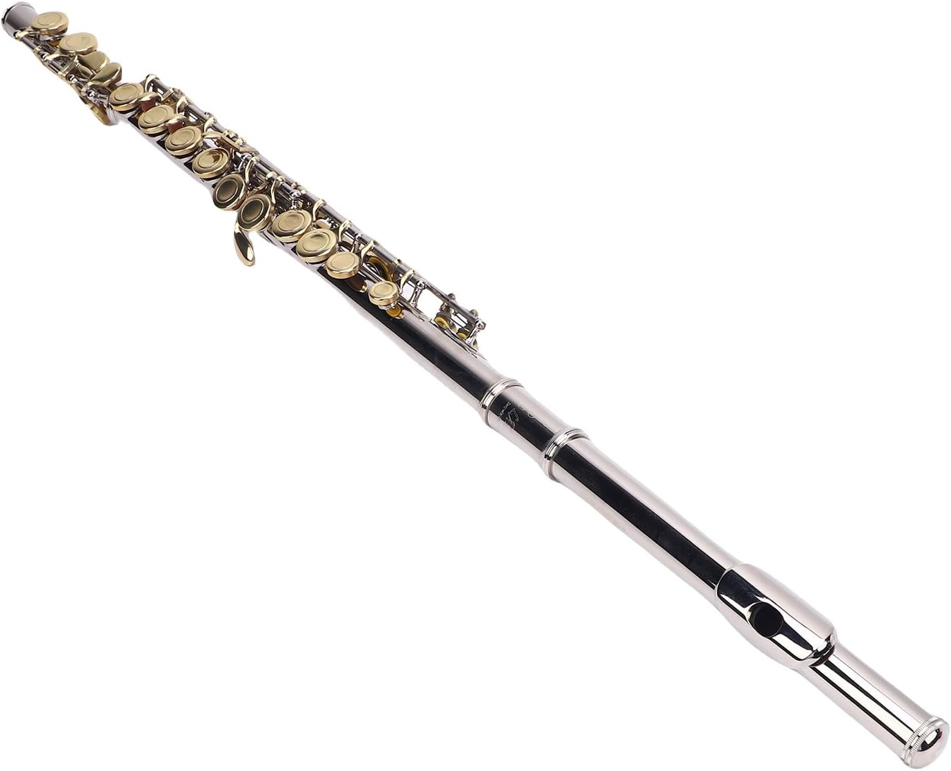 Sorandy Professional Cupronickel Plated C Flute, Ideal for Beginners and All Levels, 16 Key Closed Hole, Ergonomic Design, Include Carrying Case, Gloves, Cleaning Cloth, Tuning Rod