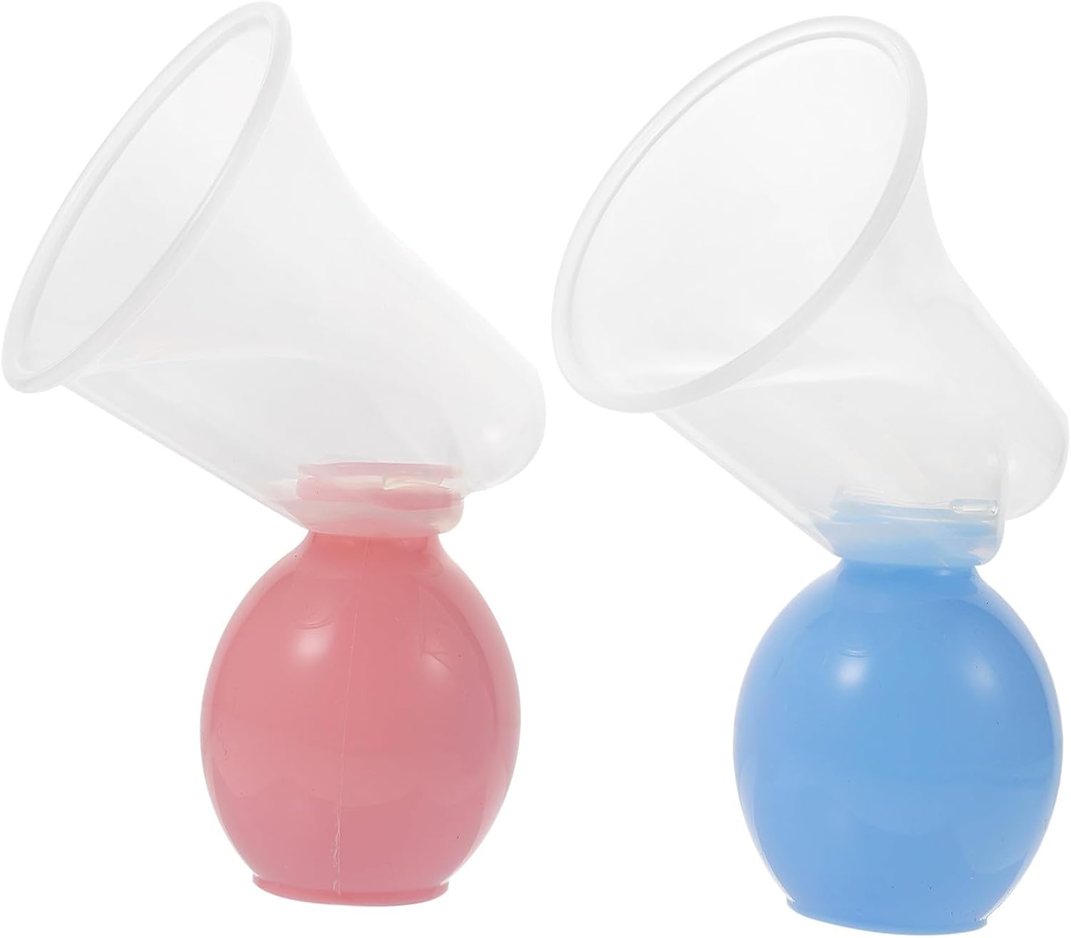 ORFOFE 2sets Portable Manual Breast Pump for Convenient Breastfeeding Easy Use Suction Simulates Sucking for Mothers Lightweight Design