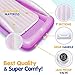 Sleepah Inflatable Toddler Travel Bed – Inflatable & Portable Bed Air Mattress Set –Blow up Mattress for Kids with High Safety Bed Rails. Set Includes Pump, Case, Pillow & Plush (Purple)