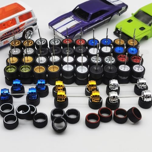 Mixed 10 set 1/64 wheels and tires (10 Mixed replaceable ...