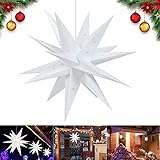 ✨Breite Anwendung: Faltstern sind schön als Wohnaccessoire, Weihnachtsfeier oder als Hochzeitsdekoration im Freien. Perfekt als Weihnachtsdekorationen,Hochzeitsdeko, Partyzubehör, Sternenlampenschirm und vieles mehr.