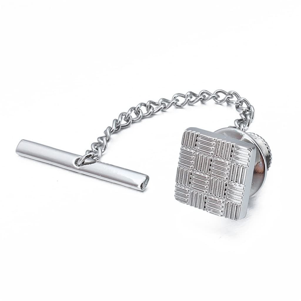 Modische Krawattennadeln aus Metall, Goldener Herrenschmuck, Krawattennadeln mit Kettenverschlüssen, dekorative Accessoires (D Talla ?nica)