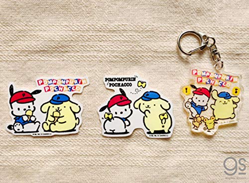 Amazon.co.jp: ポムポムプリンxポチャッコ ちょうちょ ミニステッカー