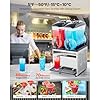 Uargd Commercial Frozen Drink Machine, 15Lx2 Dual Tank Slush Maker, 120 Cups Stainless Steel Smoothie and Frozen Beverage Dispenser for Home Gatherings, Restaurants, Cafes, and Bars