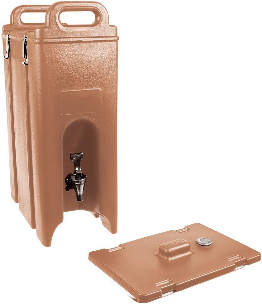 Cambro 500LCD157 Camtainer 931100 Coffee Beige 5 Gal Case of 1