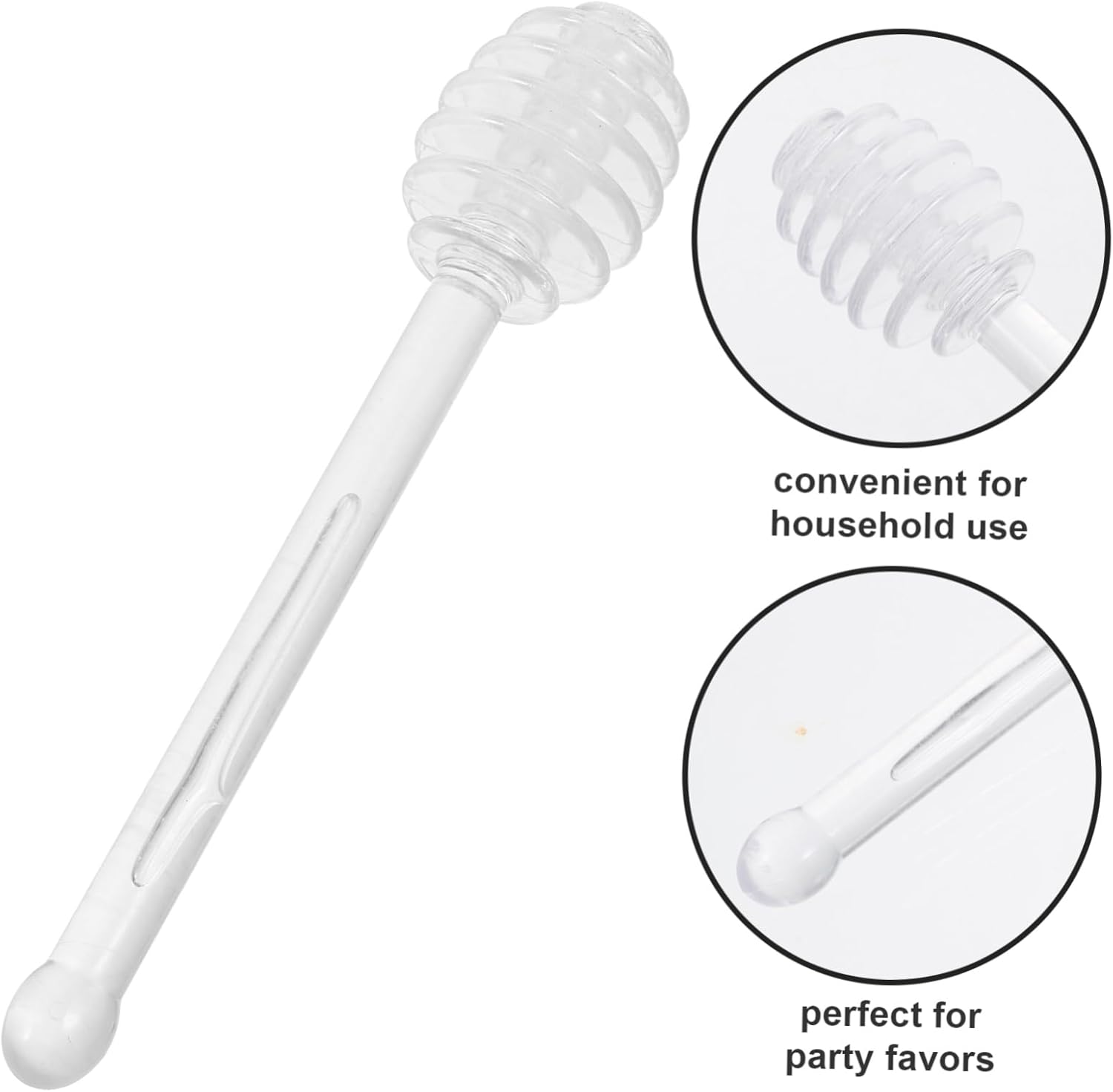 25pcs Convenient Honey Stirring Rods Reusable Honey Dippers for Easy Distribution Reuse