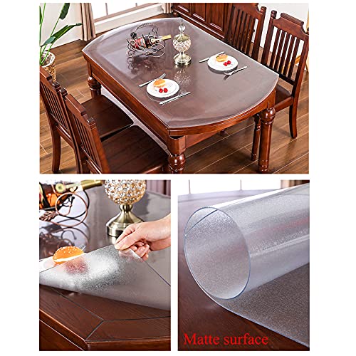 Protecteur de table mat rectangulaire en plastique transparent 1,6 mm - 3