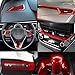 BOYUER for Toyota Corolla 2020 2021 2022 2023 2024 2025 2026,2019-2025 Corolla Hatchback11PCS ABS Interior Full Accessories Center Console Gear Box Cover Trim Decoration Stickers(Wine red)