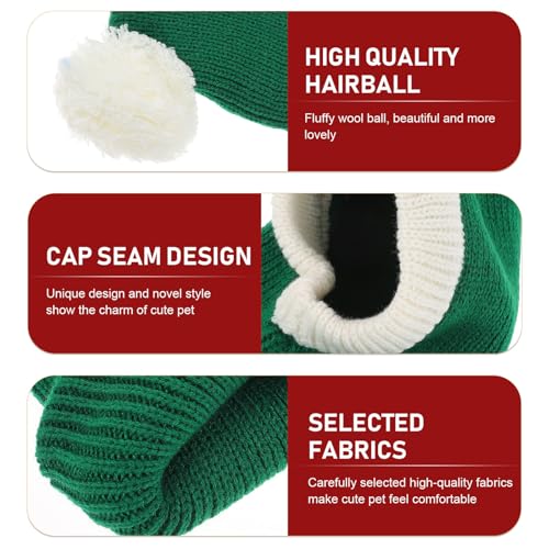 Gorro tejido SUPVOX para perros y gatos talla L miniatura 3