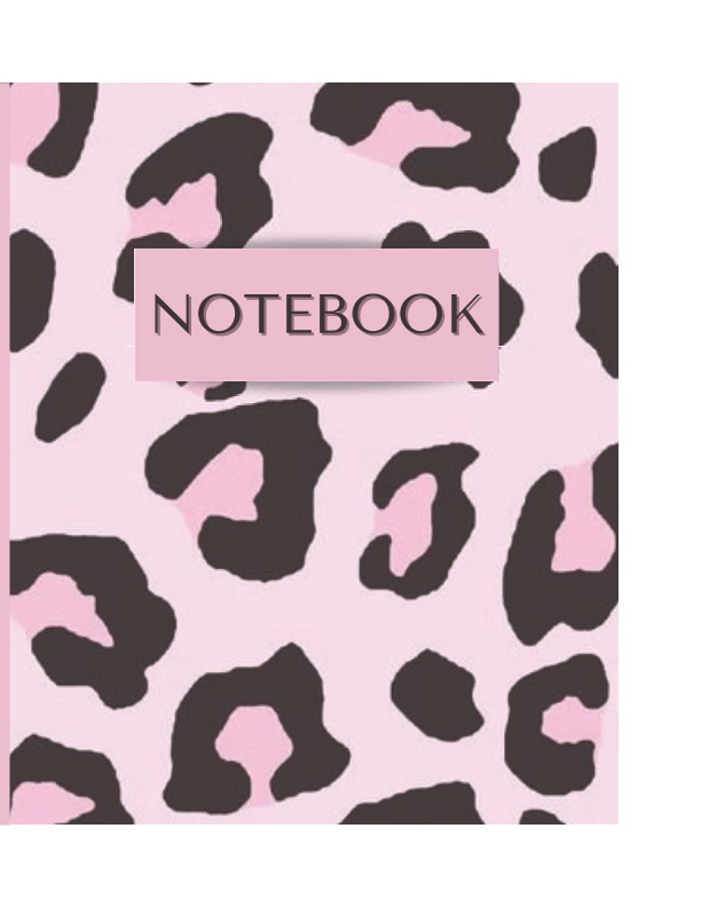 Pink leopard girly notebook: Pink cheetah journal, 100 pages lined paper, leopard print notebook