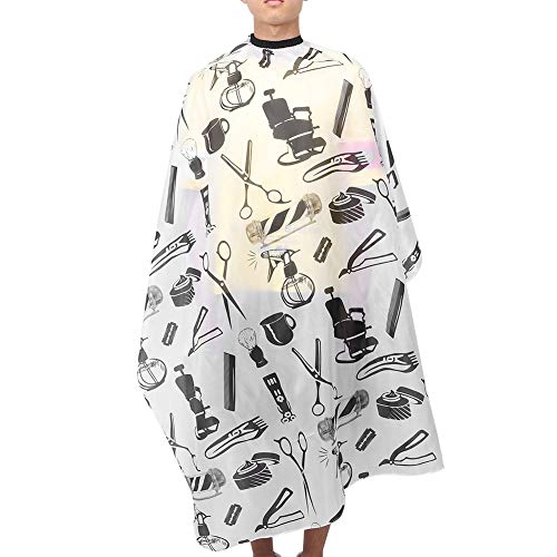 Avental de barbearia antiestático macio e liso para corte de cabelo capa Durbale para barbearia domé