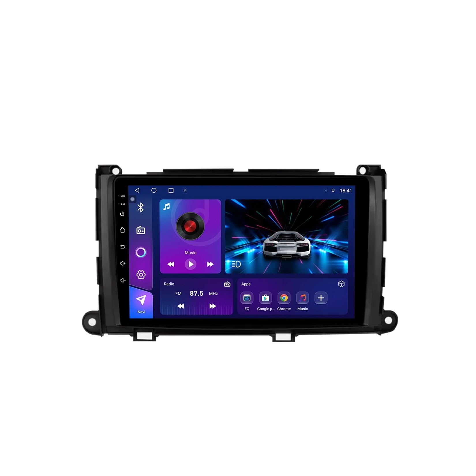 Radio samochodowe Android 15 2 DIN z 9-calowym ekranem dotykowym do Toyoty Sienna XL30 2010-2014 z kamerą cofania/Carplay/BT/FM/GPS/USB/WIFI/sterowaniem z kierownicy/audio samochodowe (EP30