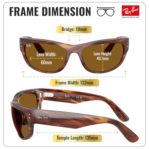 Image of Ray-Ban RB2289 MEGA BALORAMA Square-Round Shaped Sunglasses for Men & Women with Official RAYBAN Eyewear Kit
