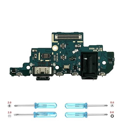 iYAiYO Docking-aansluiting voor Samsung A52 4G/5G SM-A525F, SM-A525F/DS, SM-A525M, SM-A525M/DS vervangende laadbus met installatiegereedschap
