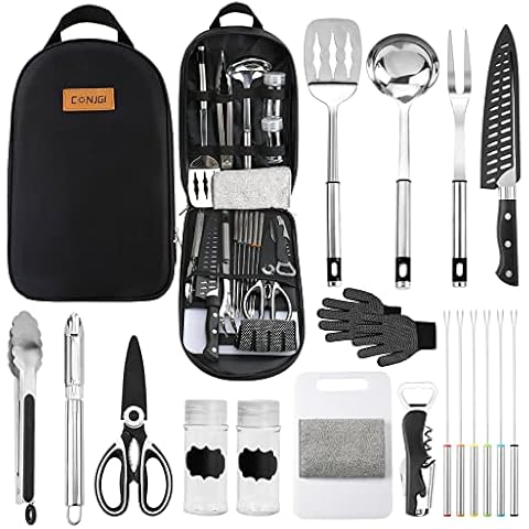 Portable Camping Cooking Utensils Set Cover