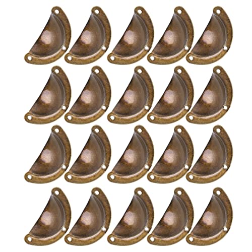 Alça, 20 Peças De Ferro Bronze Retrô Bolinhos Em Forma De Gaveta Com Alças De Fácil Operação Para Ar