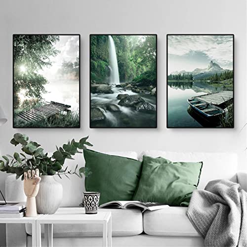 Posters de qualité supérieure forêt et fleurs pour décoration murale chic