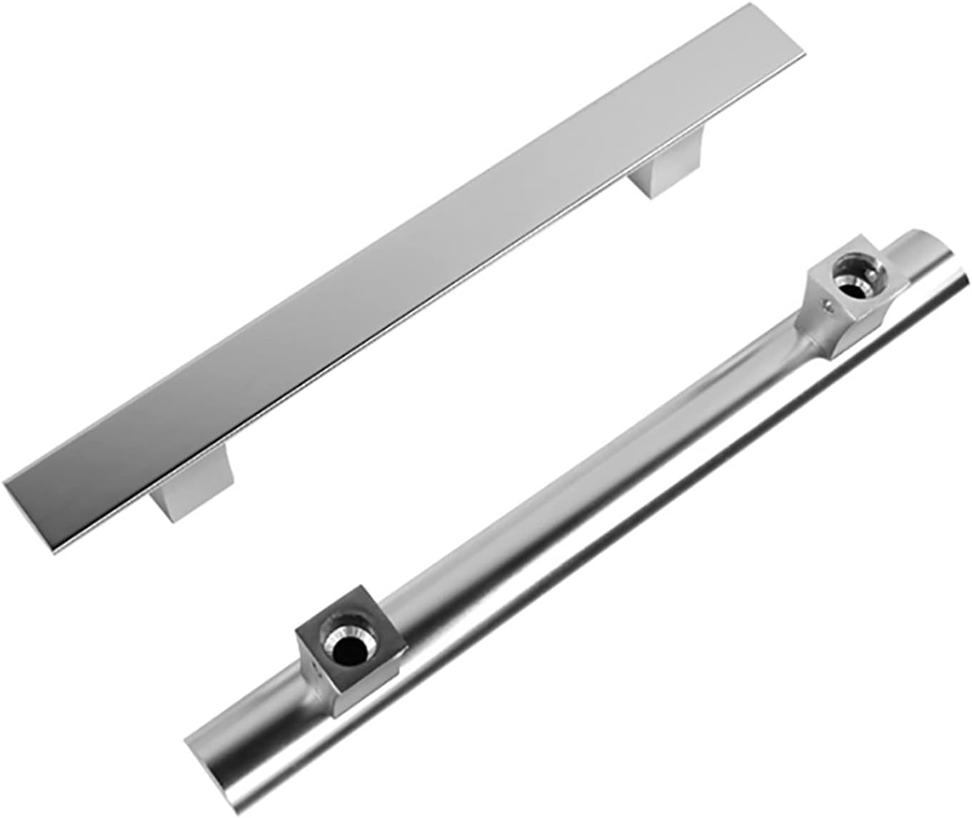 Gate Hardware Aluminum Alloy Handle,Bathroom Glass Door Push-Pull Handle Cabinet Wardrobe Door Handle for Home,Hotel,Office-3 Lengths(31.8×21cm)