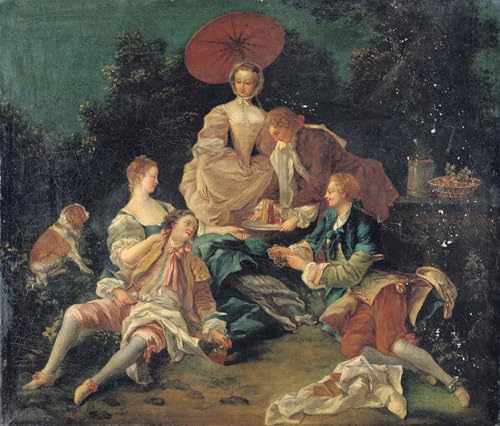 Affiche Nicolas Lancret Le Pique-nique Impression sur Toile 60x90cm