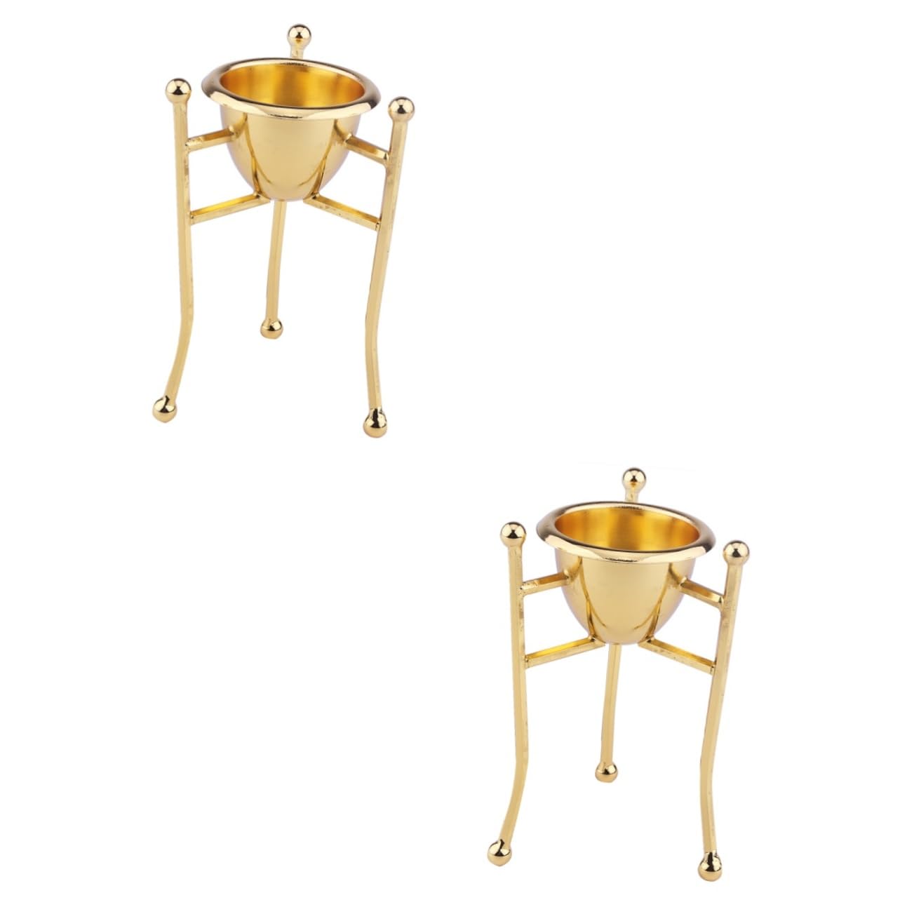 2pièces Support à Œufs Pur Triangle Doré pour Œufs Durs Et Décoration De Pâques Élégant Et Pratique pour Table Et Cuisine