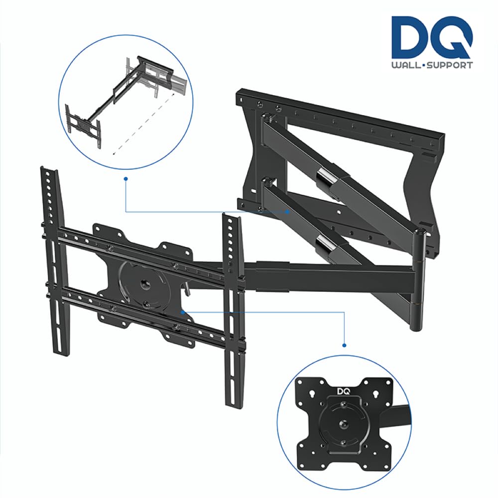 DQ Hercules Flex uchwyt ścienny do telewizora, 120 cm, odległość do 120 cm, do 40 kg, VESA maks. 400 x 400 mm
