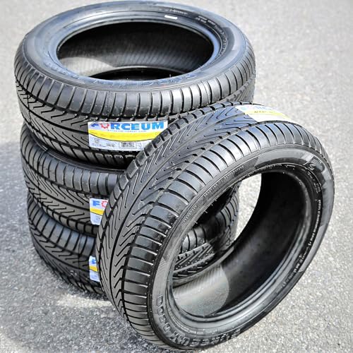 Set of 4 (FOUR) Forceum D800 All-Season Passenger Car Touring Radial Tires-185/55R15 185/55/15 185/55-15 86V Load Range XL 4-Ply BSW Black Side Wall UTQG 400AA