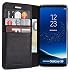 Produktbild WIIUKA Echt Ledertasche -TRAVEL Away- für Samsung Galaxy S9 mit Vier Kartenfächern, extra Dünn, Tasche Schwarz, Leder Hülle kompatibel mit Samsung Galaxy S9