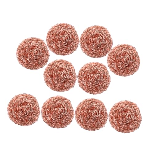 Gatuida Electrical Solder Nozzle Pcs Round Copper Cleaning Balls Solder Tip Cleaning for Soldering Ir