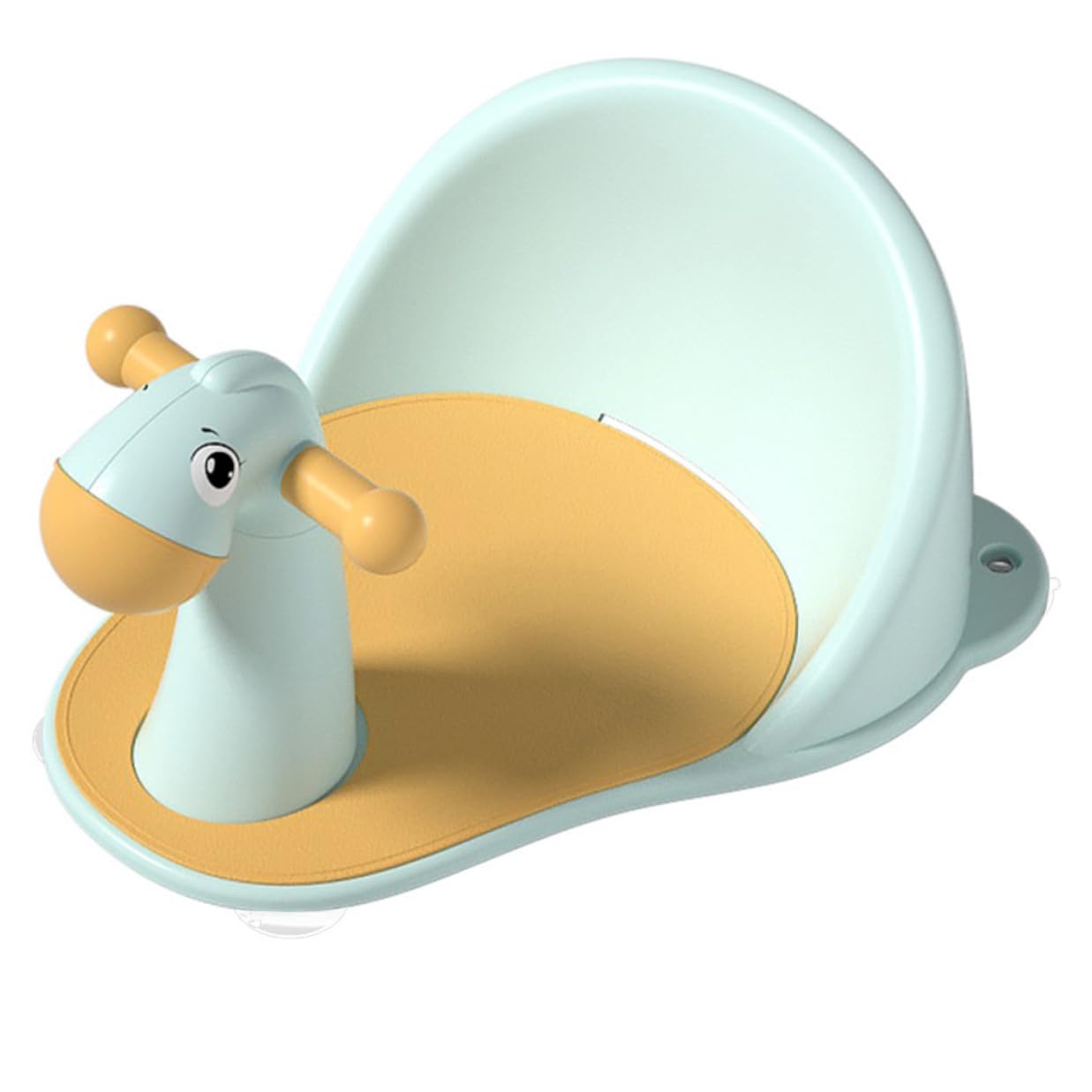 Abaodam Asiento de Bañera para Ñiño Base Antideslizante y Material Pp Fácil de Limpiar, Adecuado para Baño Seguro de Recién Nacidos y Niños Pequeños