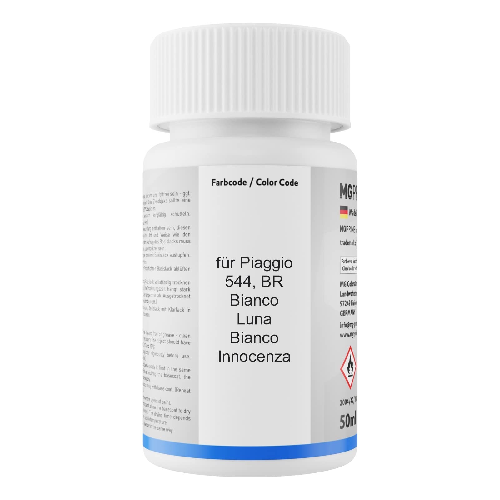 MG PRIME Peinture Voiture Kit De Stylo Retouche Pour Piaggio 544